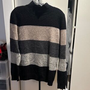 Bloomingdale's Women’s Crewneck Sweater in Black, Gray, and Cream